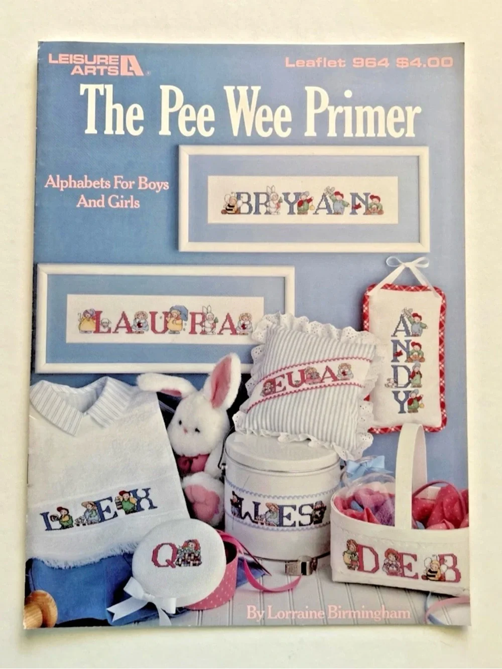 Leisure Arts “The Pee Wee Primer” Cross Stitch Leaflet 964 – Alphabet Nursery
